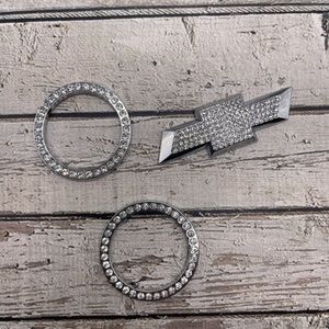 NEW 3 Piece Bling Car Chevy Set